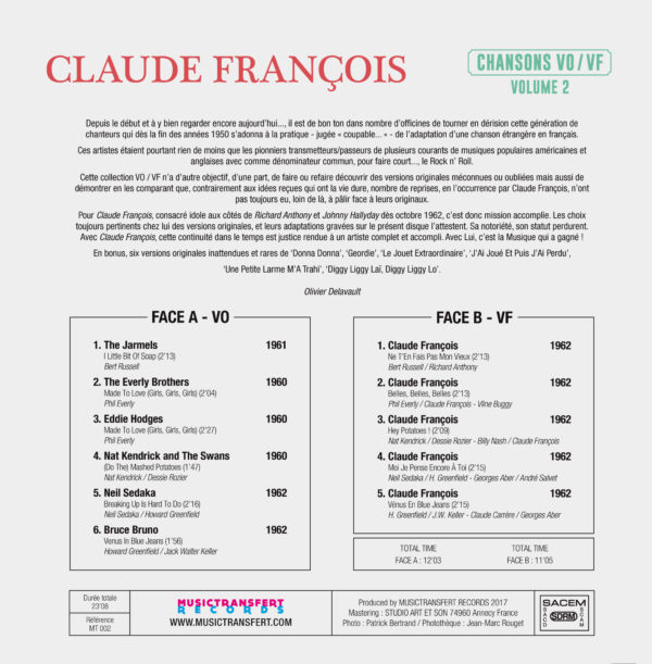 Chansons VO/VF vol2 Claude François